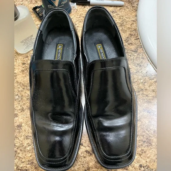 Stacy Adams Black Leather Square Toe Slip-on Casual Loafer Mens Shoes Size 11.5M Amazon.com | STACY ADAMS Mens Loafers-shoes, Black, 7 US  main image 4
